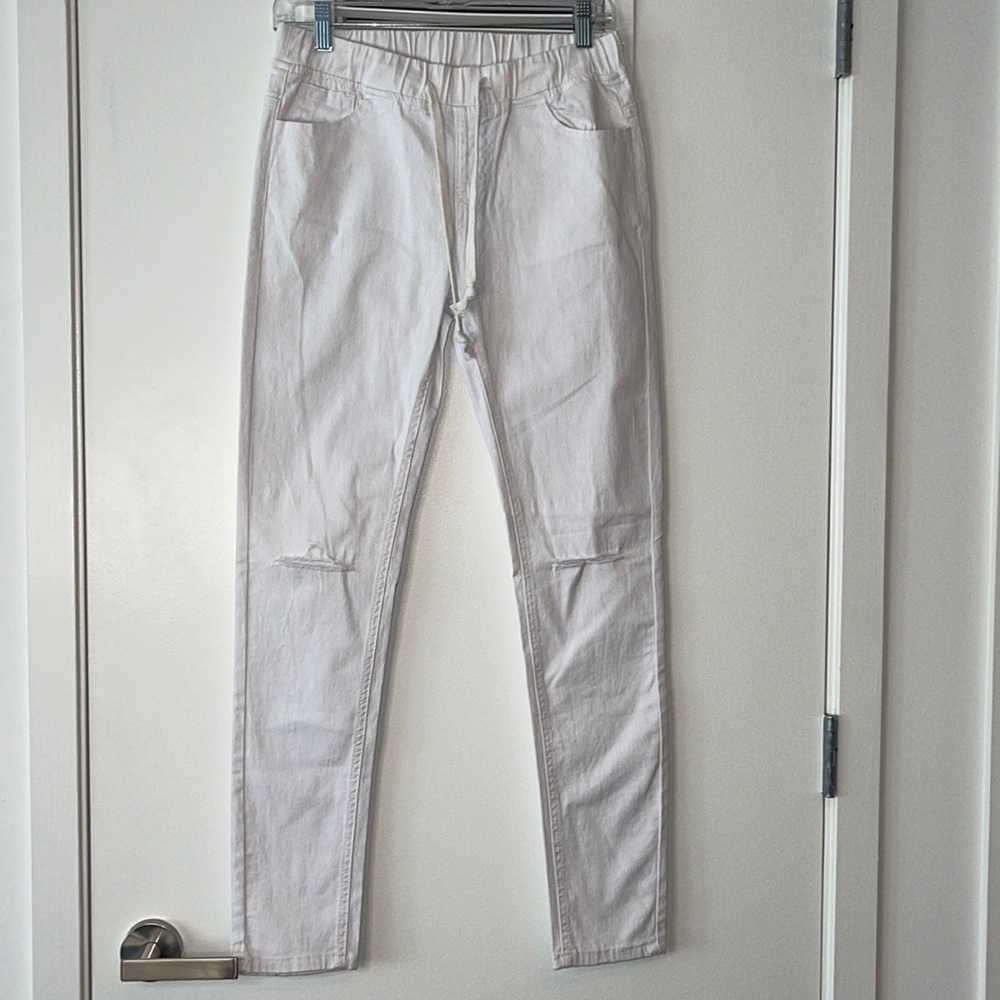 Fashion Nova Skinny Jeans - White Wash